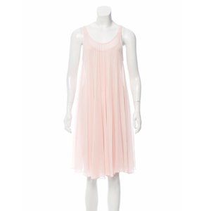 ZIMMERMAN Plisse Tent Blush Dress